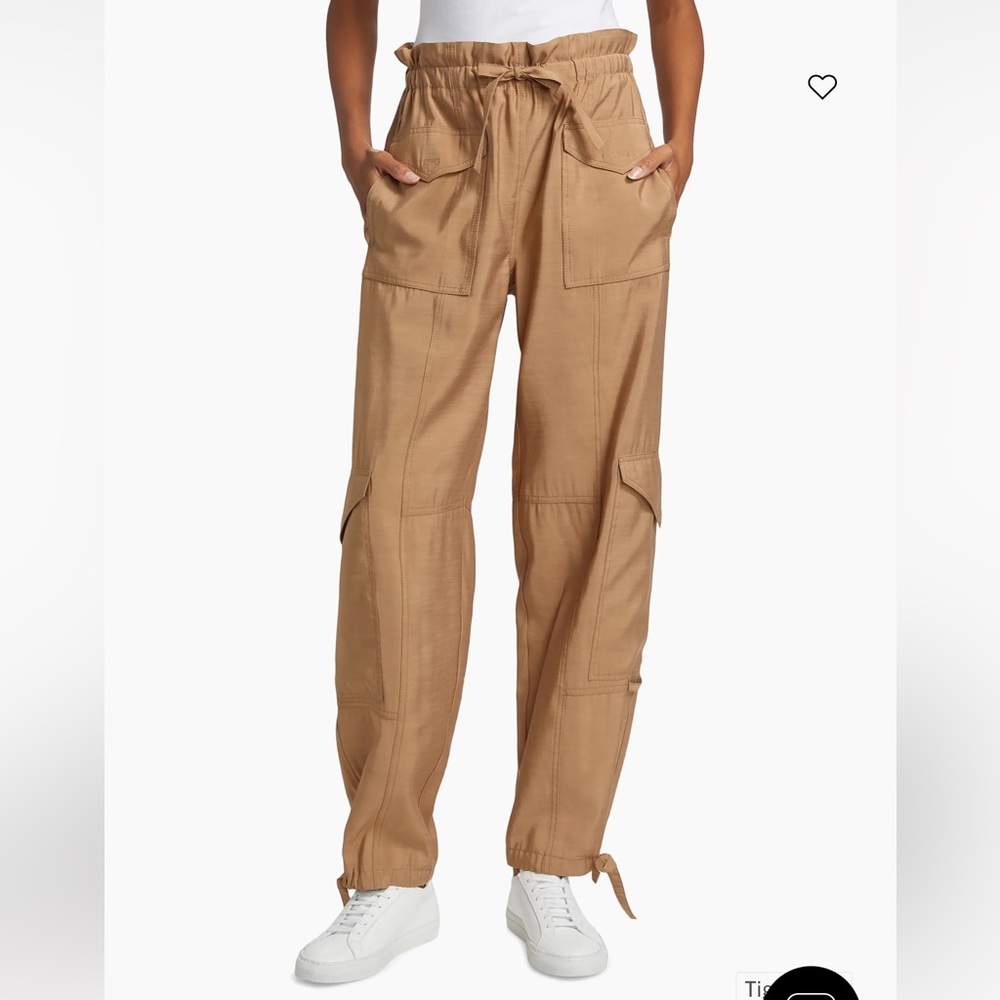 Ganni Drawstring Cargo Trouser - Size Small (36)